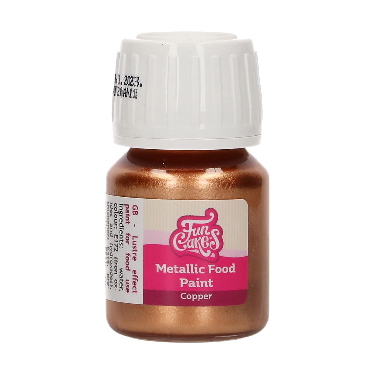 funcakes-metallic-food-paint-peinture-alimentaire-cuivre-30-ml image 2