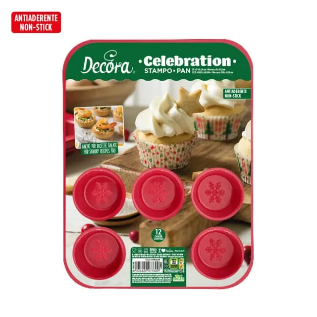decora-bake-cook-moule-muffins-12-cavit-s-rouge image 1