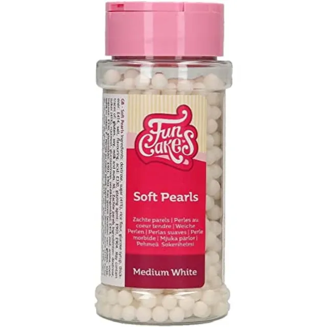 funcakes-soft-pearls-perles-en-sucre-blanc-brillant-80-g image 1