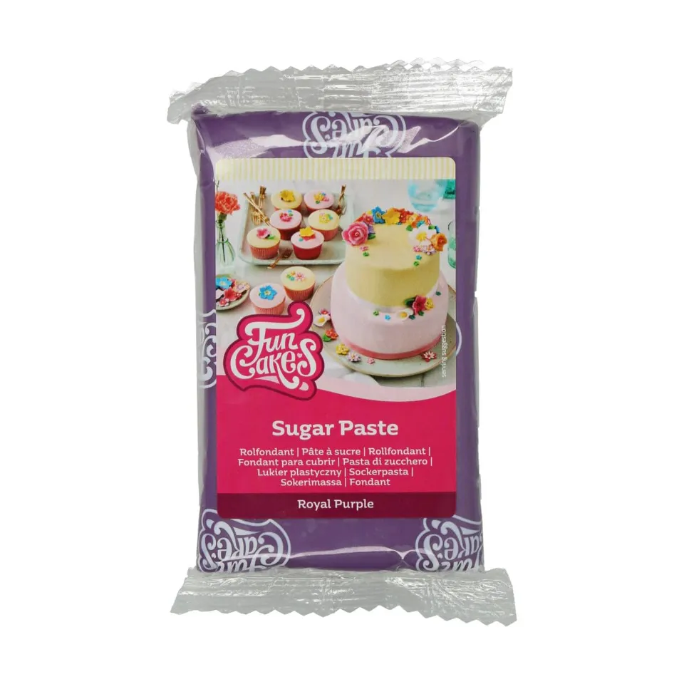 funcakes-p-te-sucre-violet-royal-purple-250-g-vanille image 1