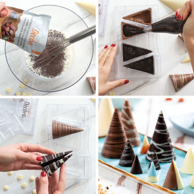 decora-bake-cook-moule-chocolat-petits-c-nes-20-empreintes image 2