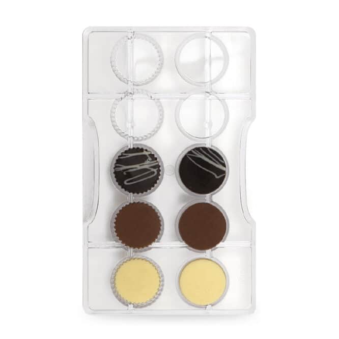 decora-bake-cook-dischetti-moule-chocolat-10-cavit-s-polycarbonate image 1