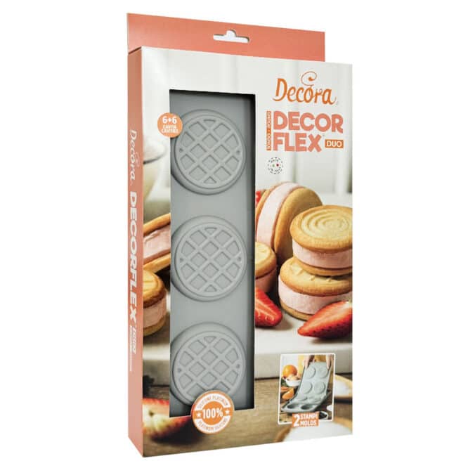 decora-bake-cook-moule-silicone-duo-rond-6-cavit-s-r-utilisable image 1