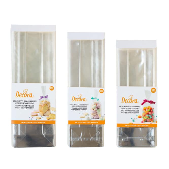 decora-bake-cook-sachets-transparents-fond-rigide-10-pcs image 1