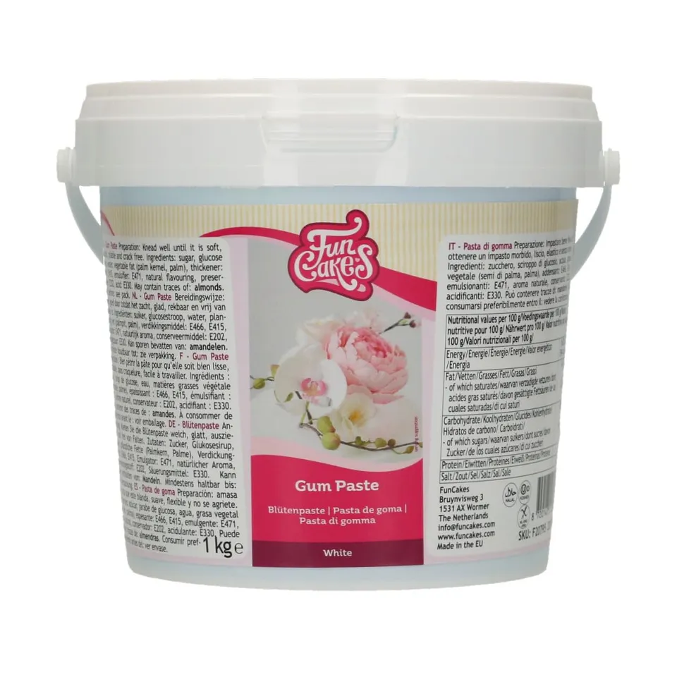 funcakes-gum-paste-p-te-fleurs-blanche-1-kg-s-chage-rapide image 1