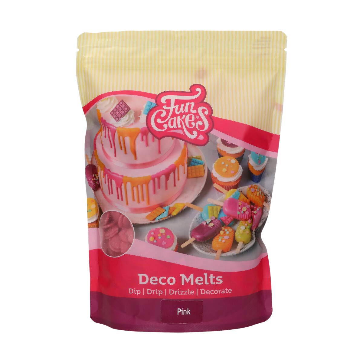 funcakes-deco-melts-pastilles-fondre-roses-1-kg image 1