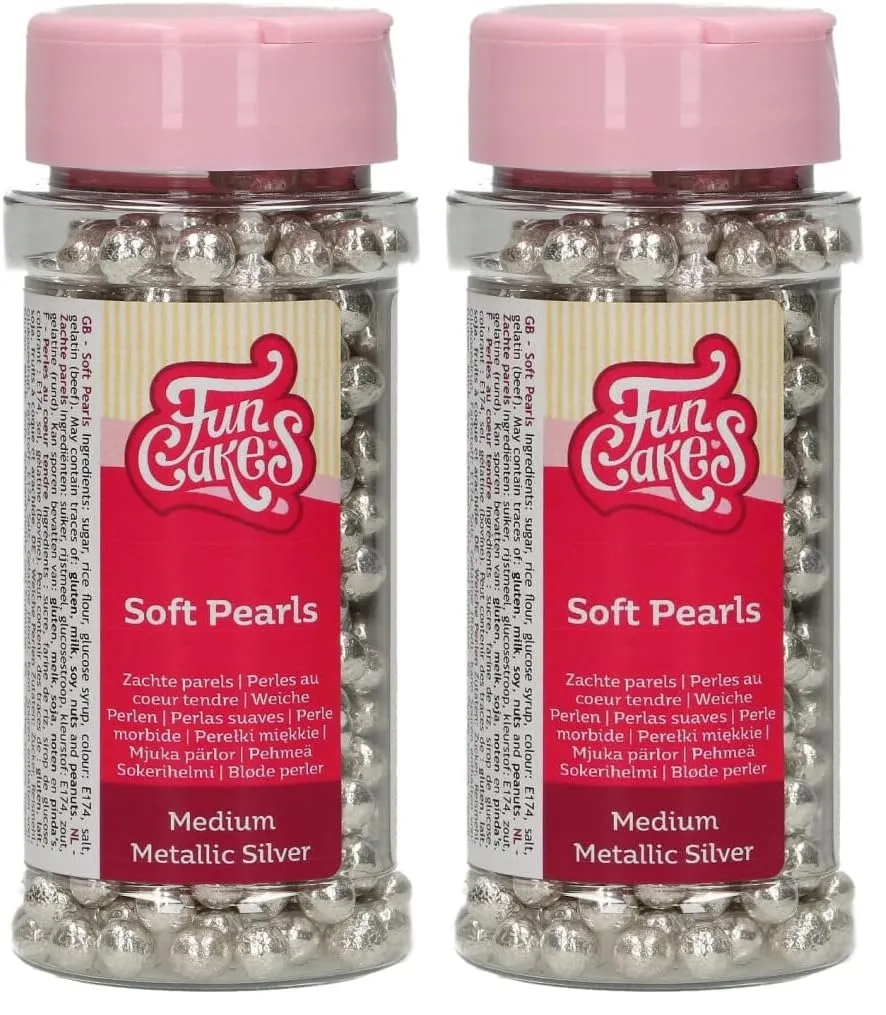 funcakes-3d-sprinkle-medley-perles-sucre-argent-2x55-g image 1