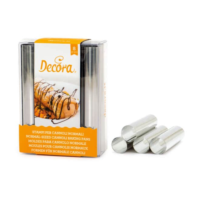 decora-bake-cook-line-moules-cannoli-inox-8-pi-ces-12-cm image 1
