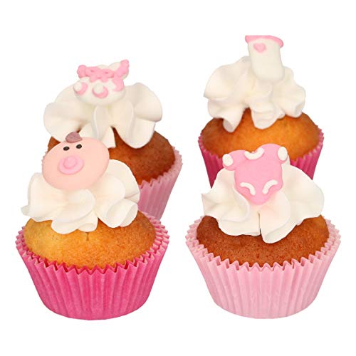 funcakes-baby-girl-figurines-sucre-roses-12-pi-ces image 5