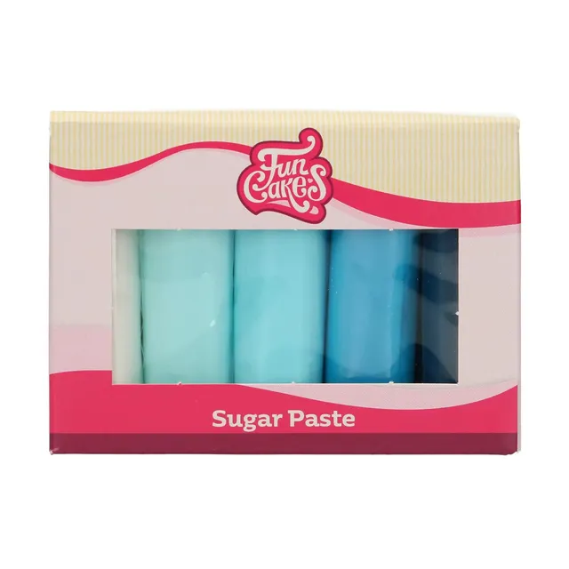 funcakes-covering-paste-p-te-sucre-bleu-multipack-5x100g-vanille image 1