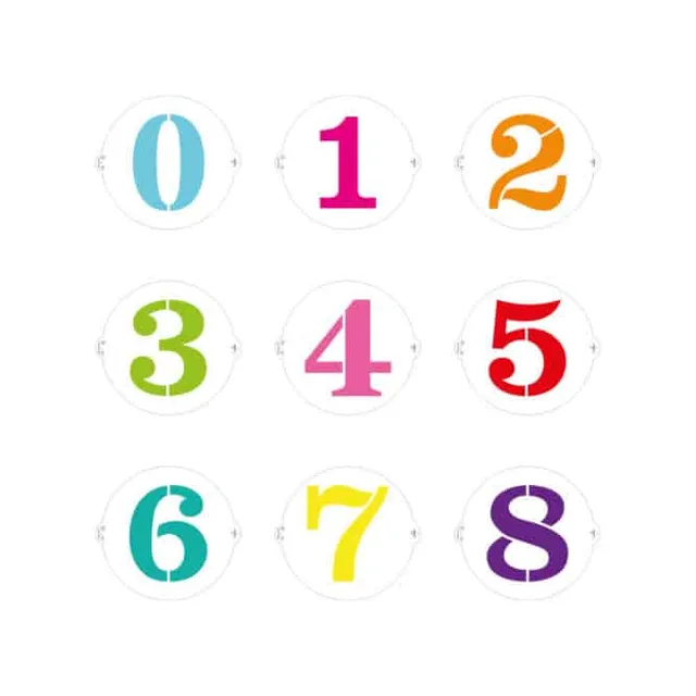 decora-bake-cook-stencil-num-ros-pochoir-g-teau-25cm image 1