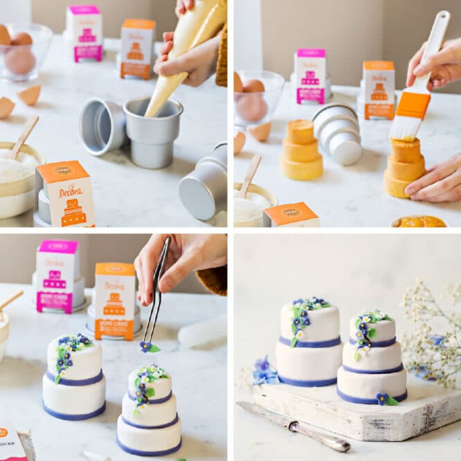 decora-bake-cook-line-mini-wedding-cake-moule-alu-7-cm image 2
