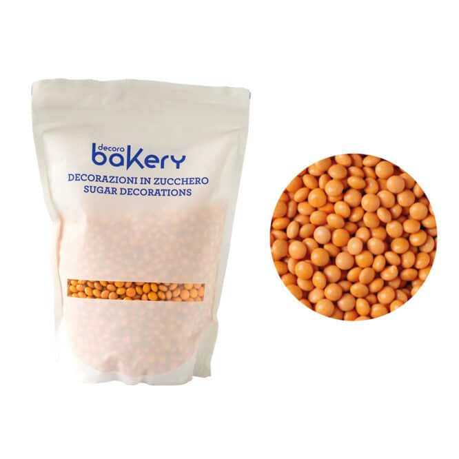 decora-bake-cook-mini-lentilles-chocolat-lait-orange-1-kg image 1