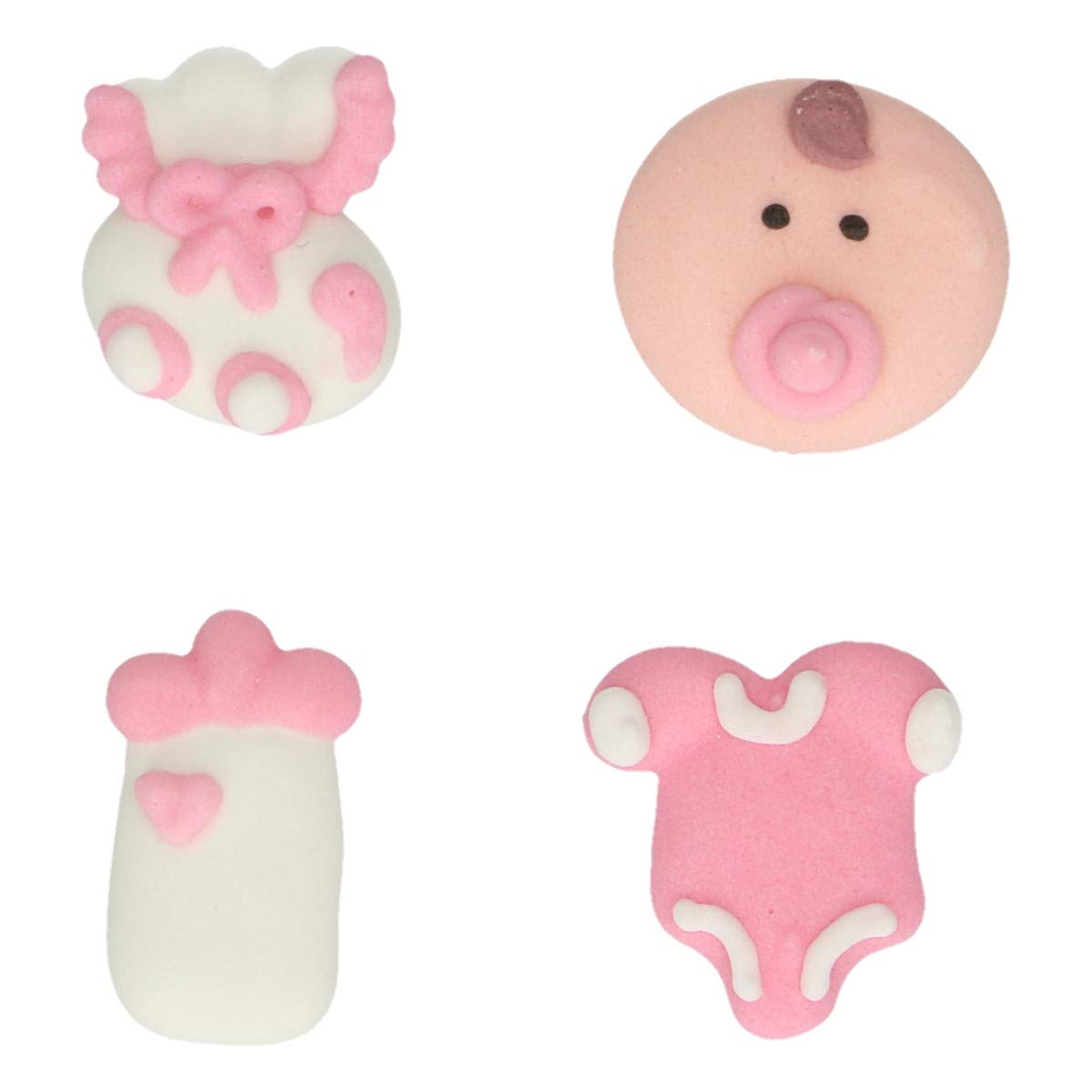 funcakes-baby-girl-figurines-sucre-roses-12-pi-ces image 3