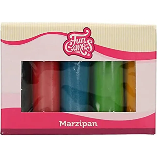 funcakes-marzipan-essential-colours-p-te-d-amande-5x100g image 1