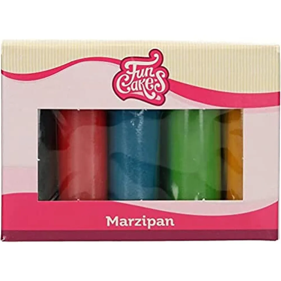 funcakes-marzipan-essential-colours-p-te-d-amande-5x100g image 1