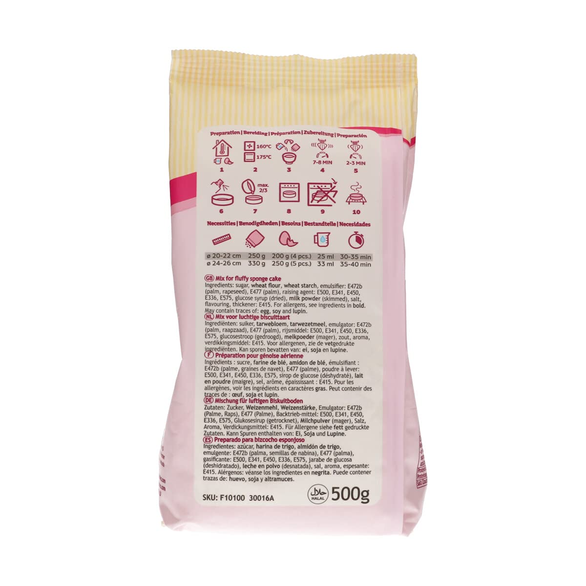 funcakes-mix-pr-paration-g-noise-sponge-cake-deluxe-500-g-vanille image 2
