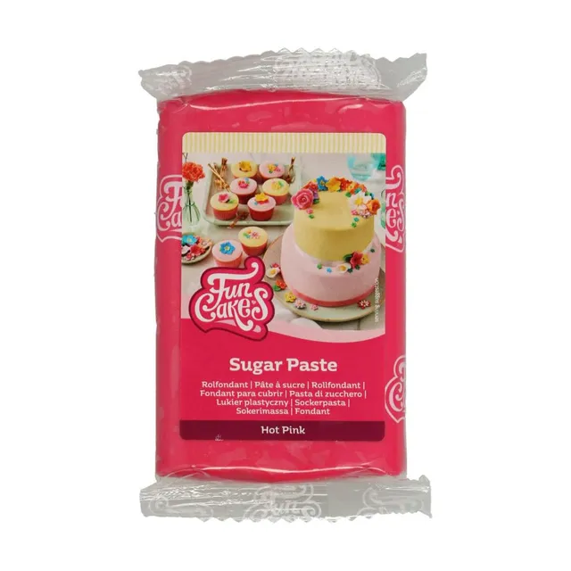 funcakes-covering-paste-p-te-sucre-hot-pink-250-g-vanille image 1