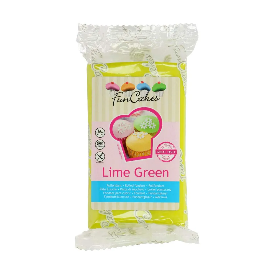 funcakes-covering-paste-p-te-sucre-vert-lime-270-g-vanille image 1