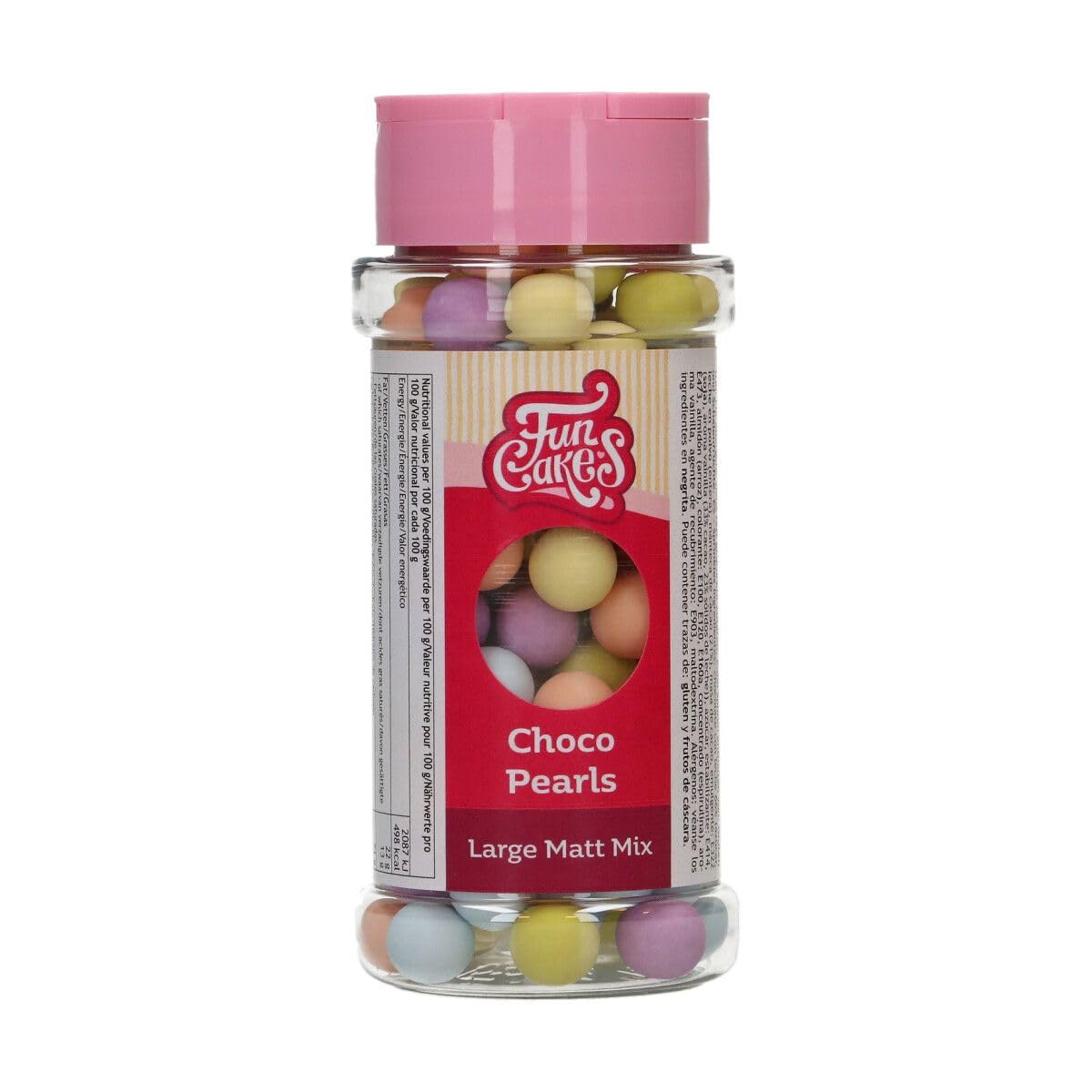 funcakes-glaze-topping-choco-pearls-large-matt-mix-155-g image 1
